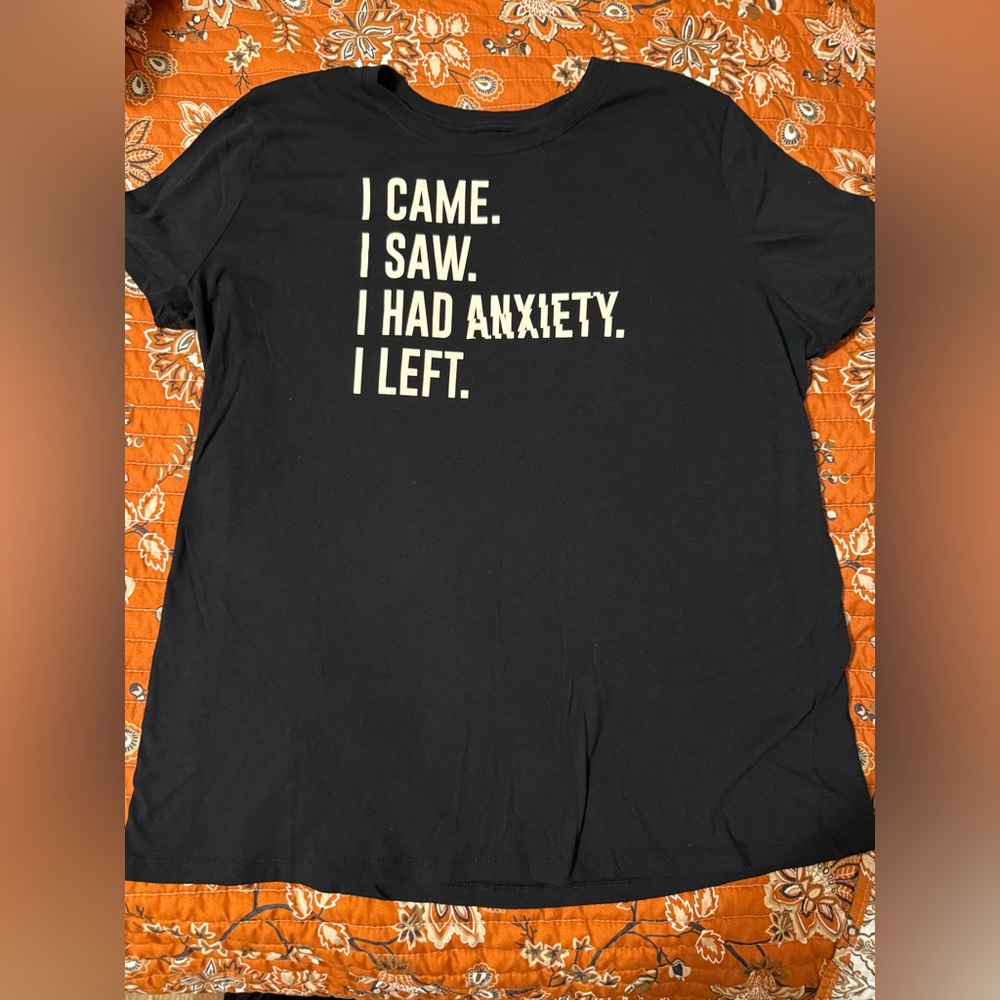 Torrid anxiety shirt 🖤